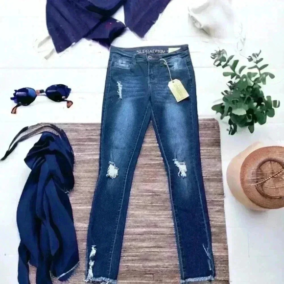 SupraDenim Size 1 NEW With Tags Stretch Mid-Rise Skinny Jeans. 27.5” waist denim - Picture 3 of 12